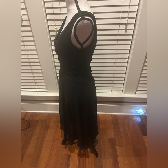 Connected Apparel Black Sleeveless Midi Dress size 6 - Picture 3 of 8
